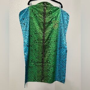 Versace for H&M Green and Blue Leopard Print Garment bags (2)